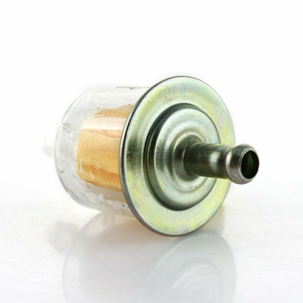 Universal Inline Gas Petrol Fuel Filter 8mm 3/8" Pipe Motorcycle Bike Dirt Quad