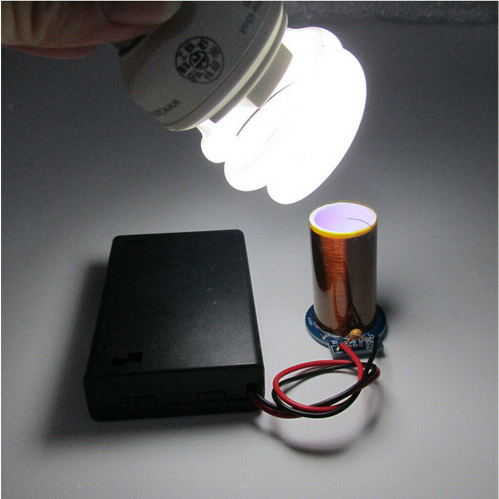 Battery operated mini Tesla scooter mounted wireless transmission kit