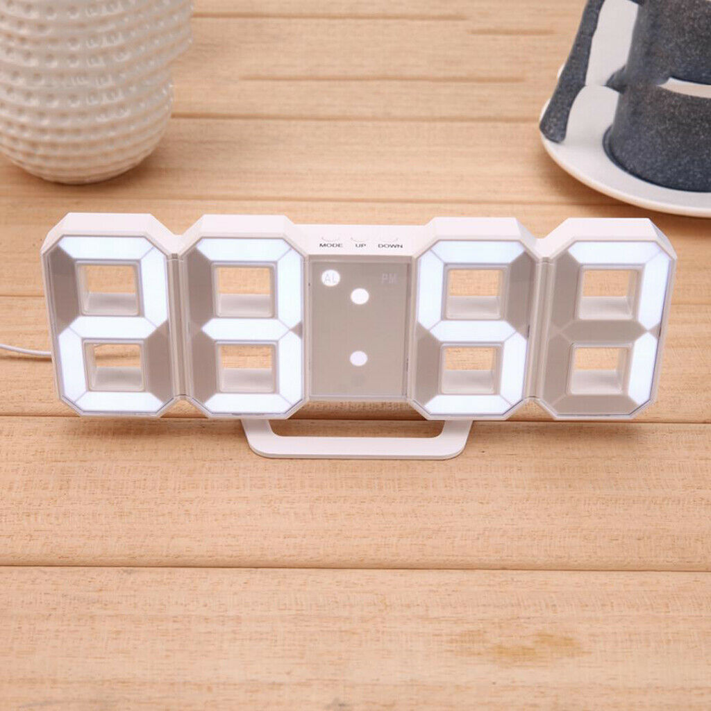 Digital Clock Alarm Watch Multi-Functional Extra Bright 3 Brightness Levels