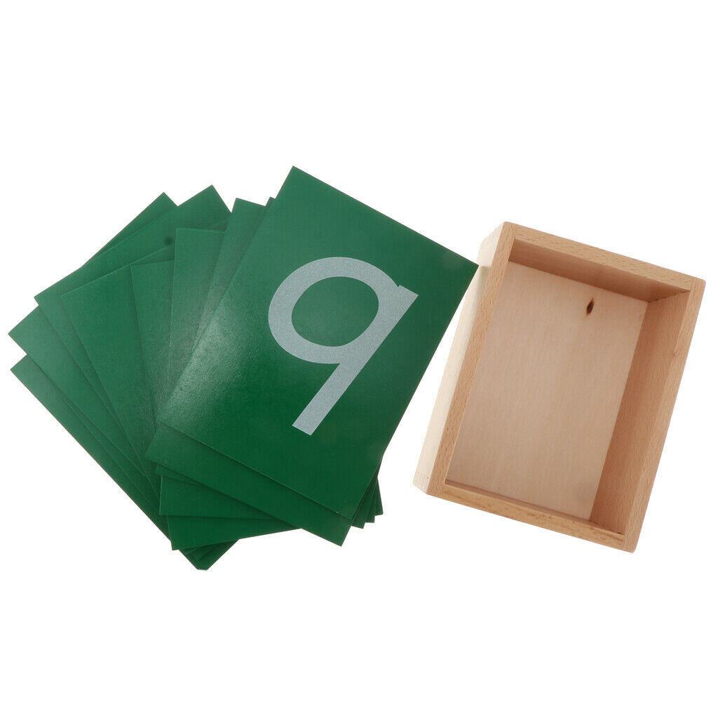 Toys Montessori Numbers Paper Educational Game for Kids with Storage Bag