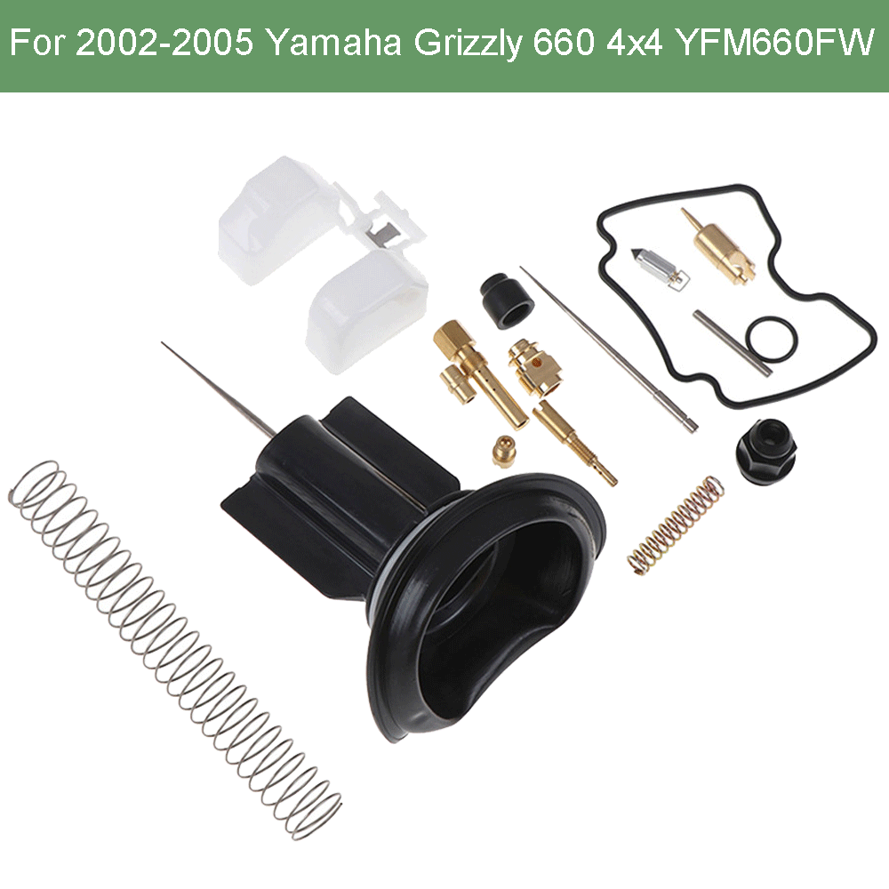 Carburetor Rebuild Repair Kit for Yamaha Grizzly 660 4x4 YFM660FW 2002-2004 2005