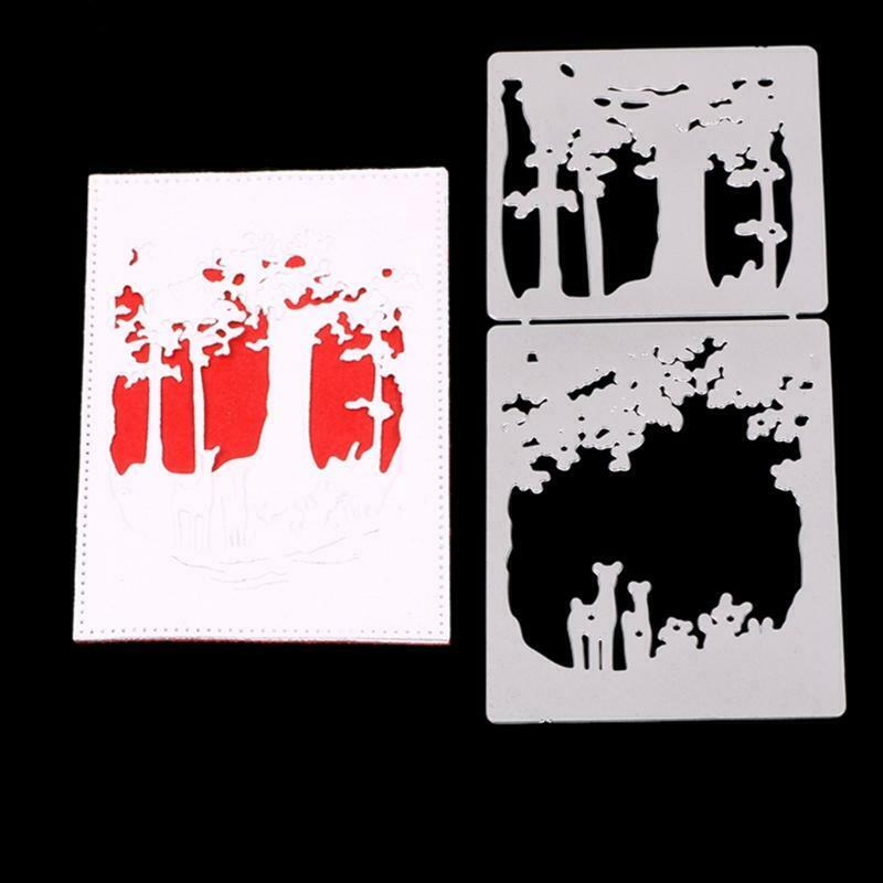 Forest Metal Cutting Dies Stencil DIY Scrapbook Album Paper Card Template Mold