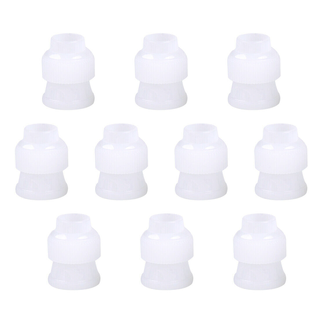 10pcs Piping Nozzles Tips Converter Coupler Adaptor Cake Flower Decor Tool An
