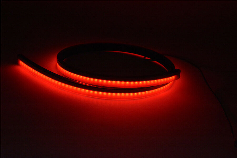 100CM Waterproof LED Brake Light Strip Universal for Car Motorcycles SUVs Trucks
