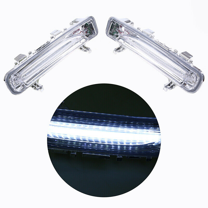 2Pcs LED DRL Daytime Running Lights Fog Lamp w/Turn For Ford Edge 2011-2014 13