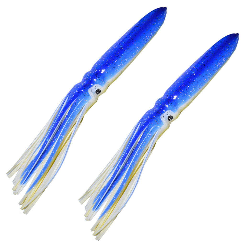 2PCS Octopus Rock Lures Soft Squid Fishing Lures Squids