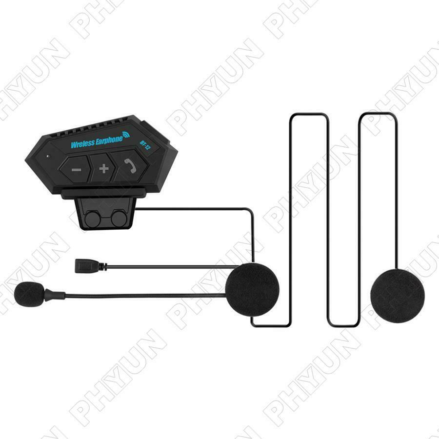 New Motorcycle Helmet Headset Earphone Wireless Bluetooth Headphone Rechargeable