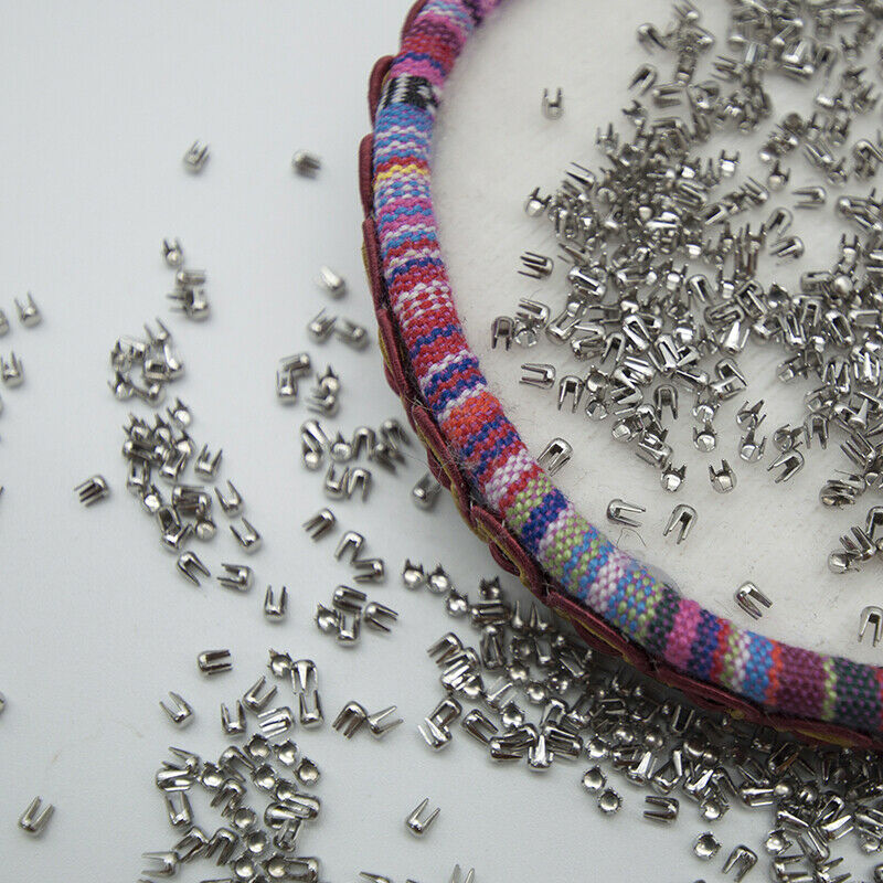 500pcs Spikes Rivets Four Claw Nails DIY for Clothing Beads Machine Acces.l8