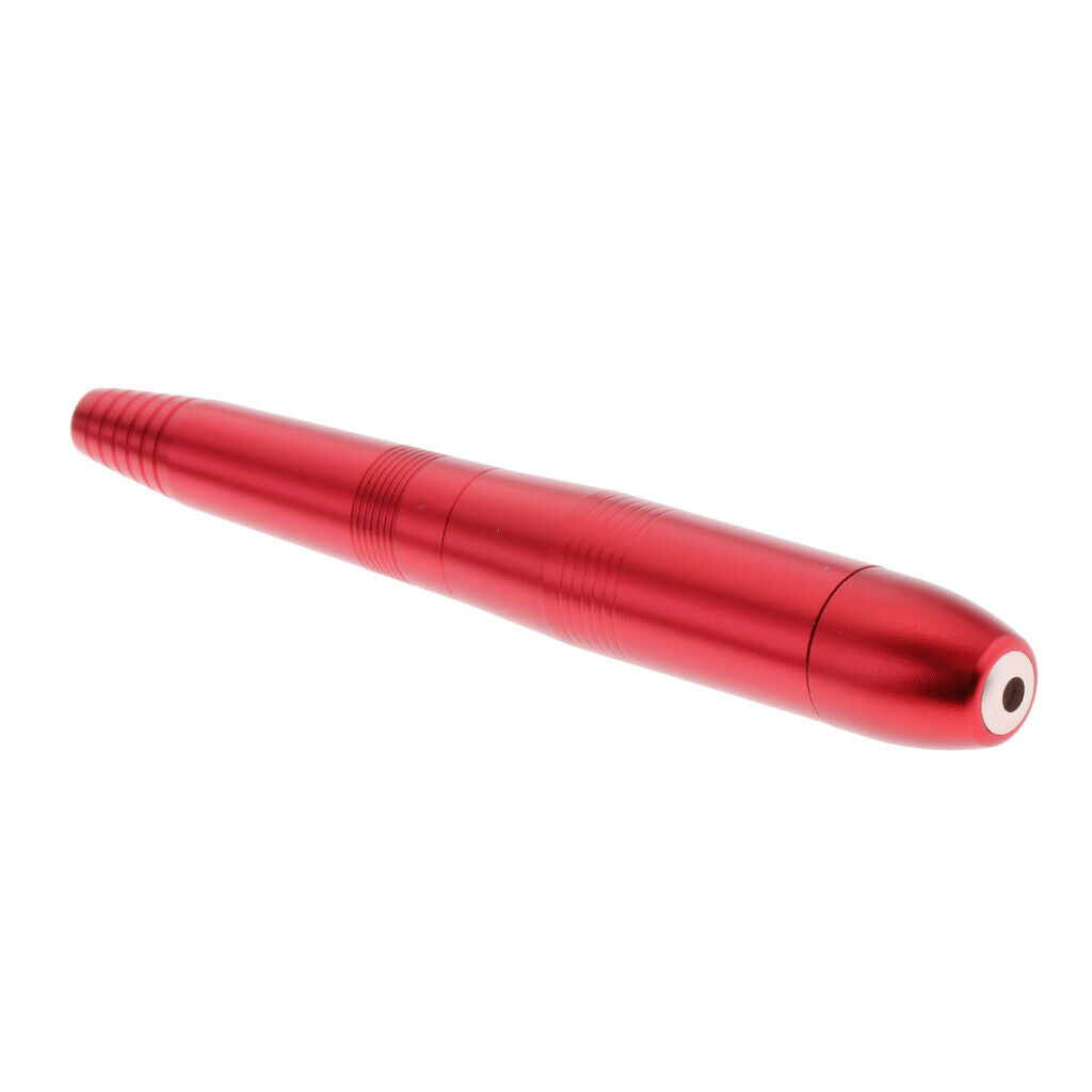 Electric Nail Drill File Machine Kit Manicure Nail Polisher Drill Bits Brush Red