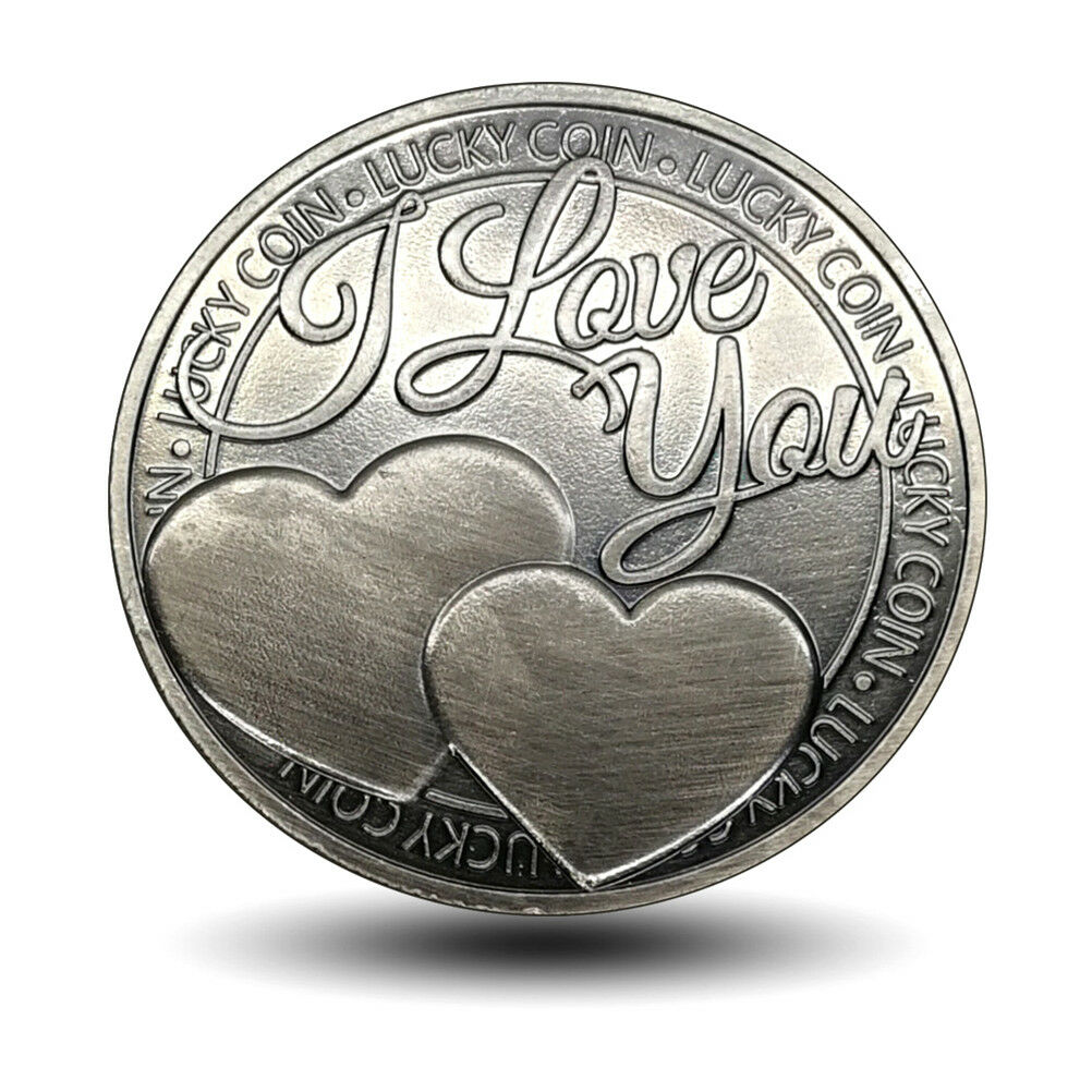 Commemorative coin lucky love word romance couple collection art gift souvenirBD