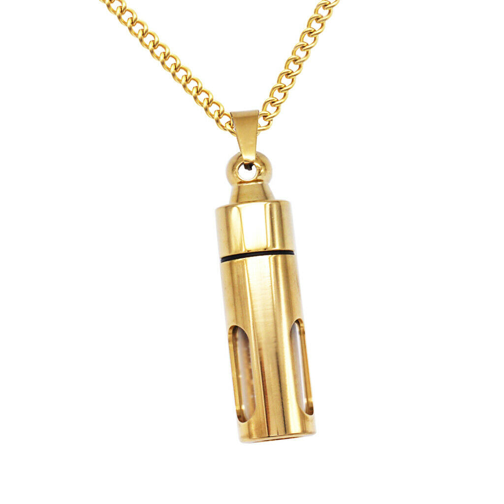 4Set Unisex Memorial Urn Locket Pendant Necklace Cremation Jewelry for Pet Ashes