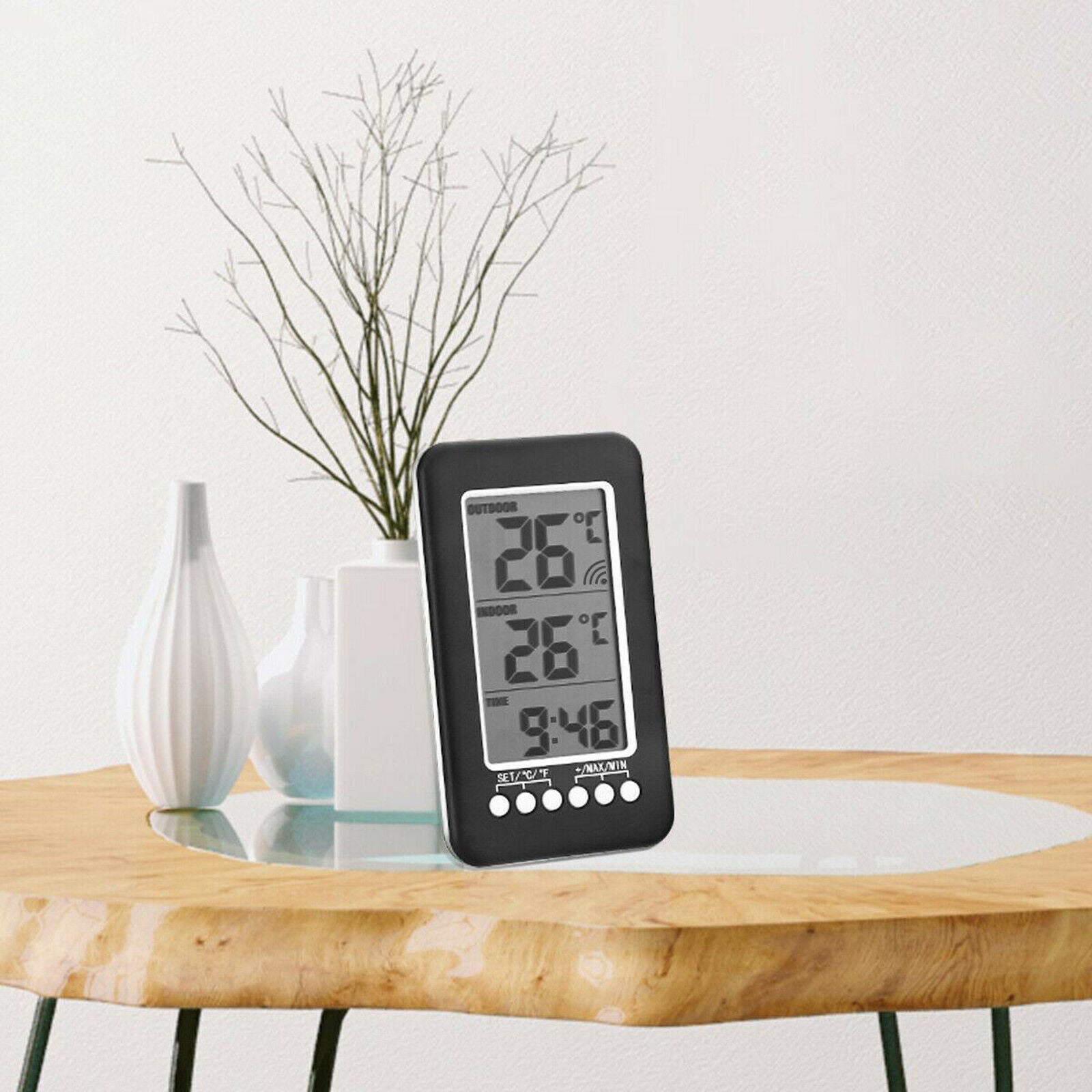 Thermometer Clock Temperature Tester Temperature Measuring Tools for Home