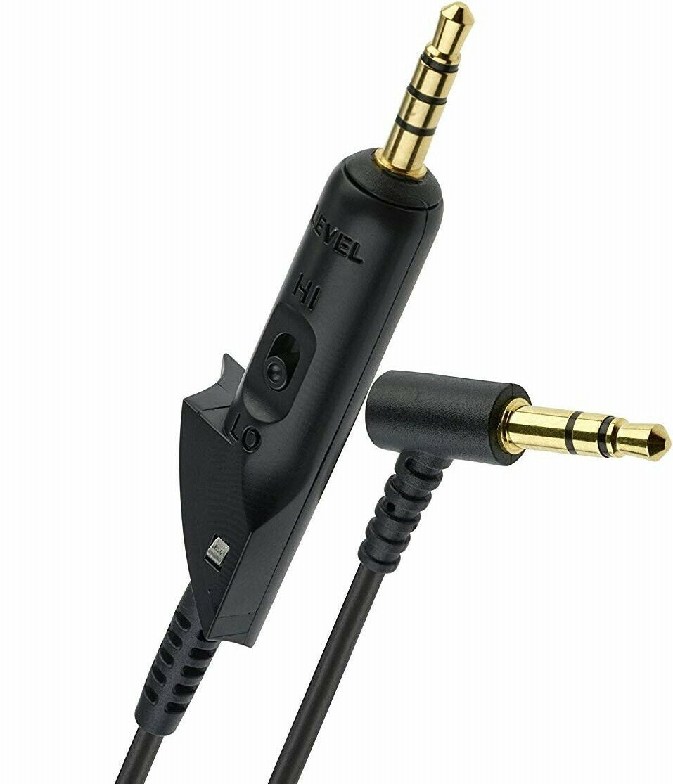 Audio Cable for Bose QuietComfort 2 15 QC2 QC15 w Microphone Volume Aux 3.5mm