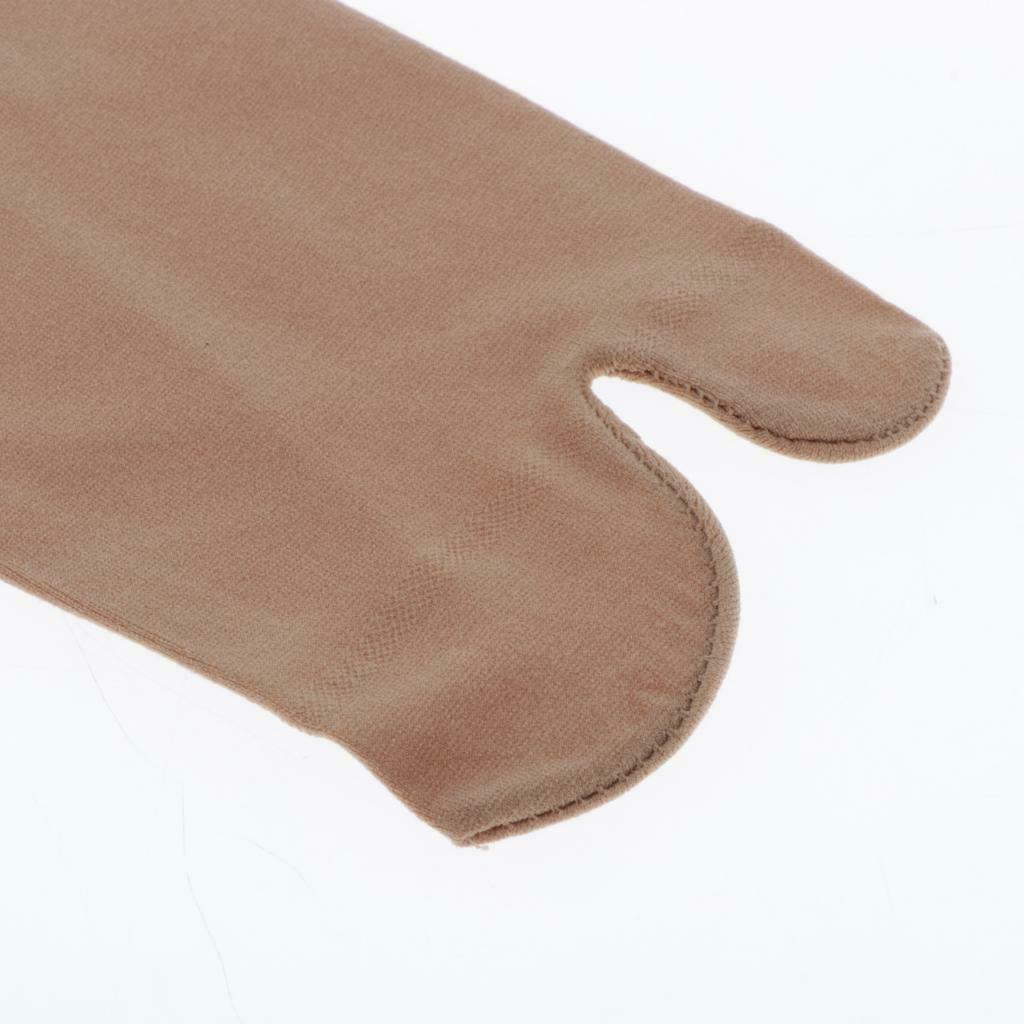 4 Pair Women No Show Socks Tabi Socks Non Slip Ankle Crew Socks Skin Color
