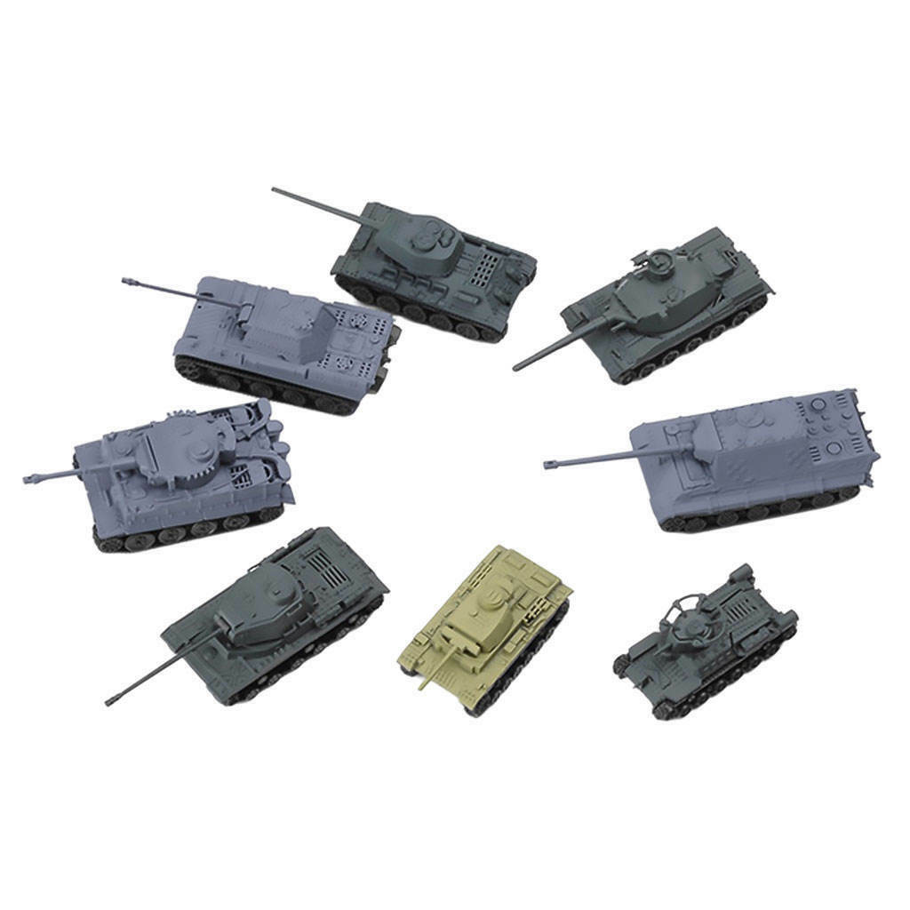 Diorama 1:144 Assemble Tank Kits Playset Collections Battle Tank for Desktop