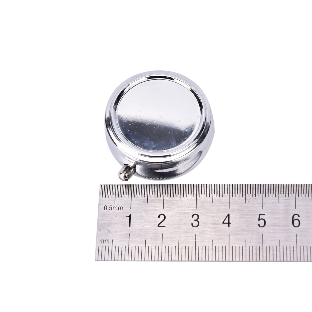 Travel Metal Pill Box Medicine Organizer Container Jewellery Case Storage .l8