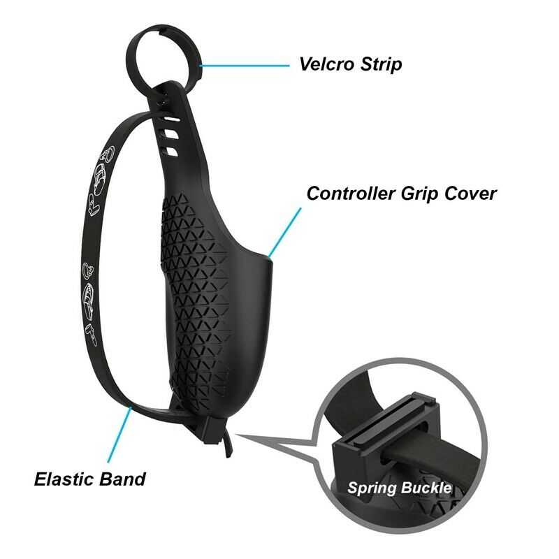 Contact Controller Grip Cover for Quest or Rift S Anti-Throw Handle ProtectiveQ1