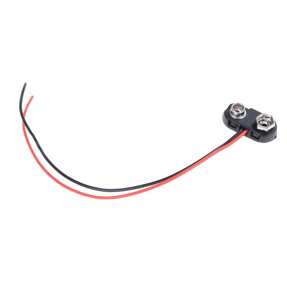 10pcs Brand New 9V Battery Snap Connector clip Lead Wires holder T Type,DD