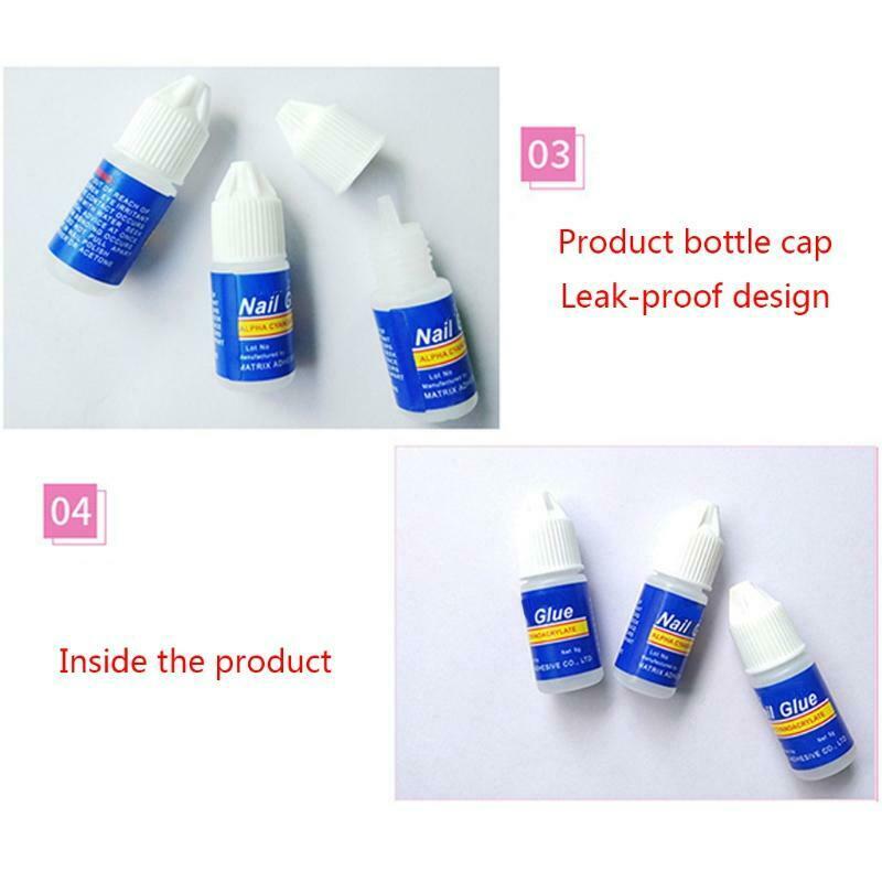 Fast Drying Nail Glue for False Nails Glitter Acrylic Decoration False Nail Tip