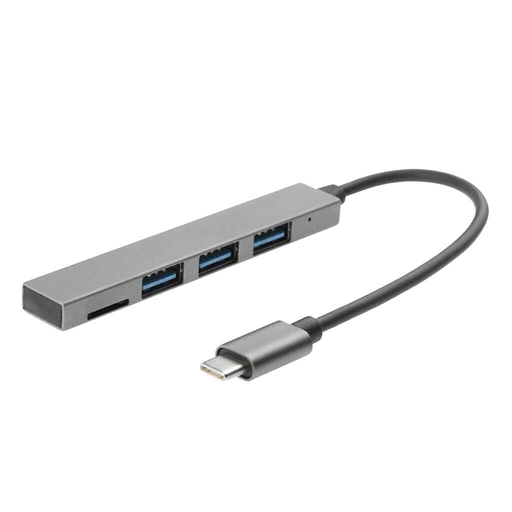 Type-C to 3 USB 2.0 Port Mini Card Reader HUB Adapter USB C Cable