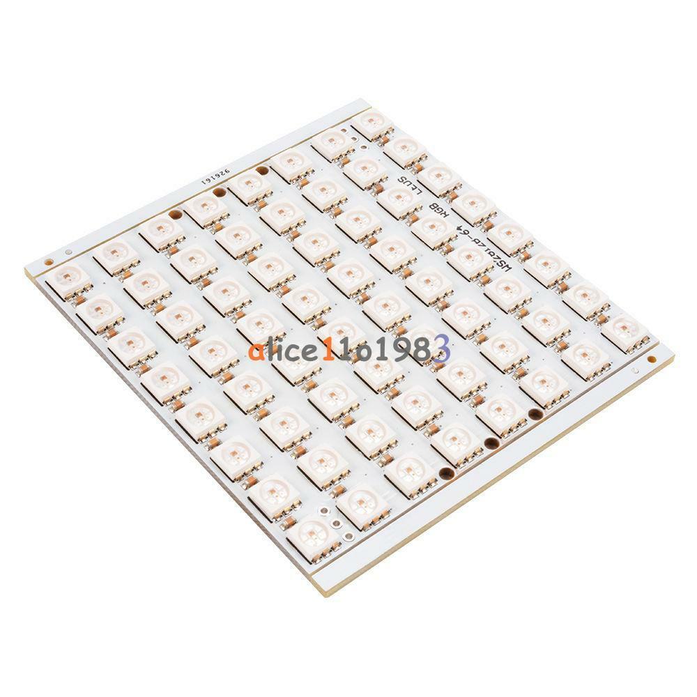 WS2812B 8x8 64-Bit Full Color 5050 RGB LED Lamp Panel Light for Arduino OS857