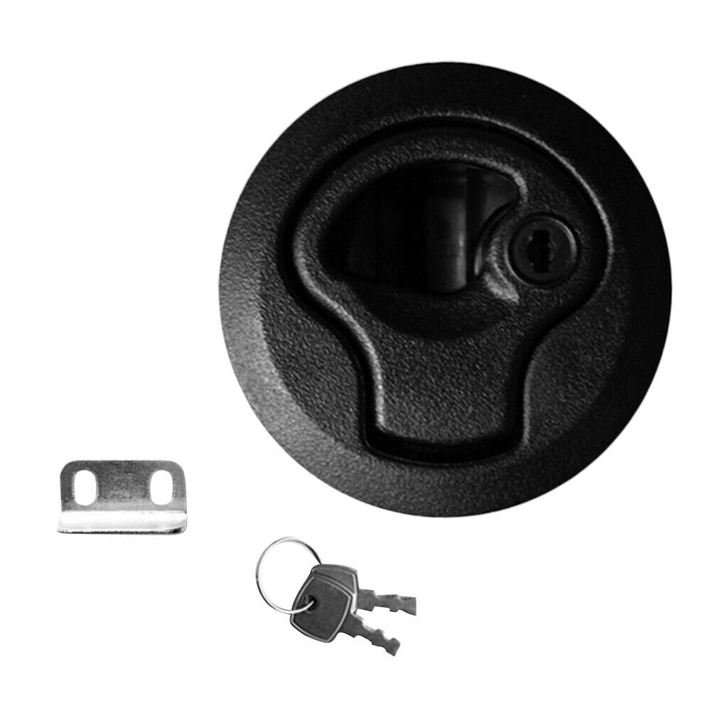 2pcs  2" Flush Pull Slam Latch for Marine Boat Deck Hatch RV 1/4" Door Lock