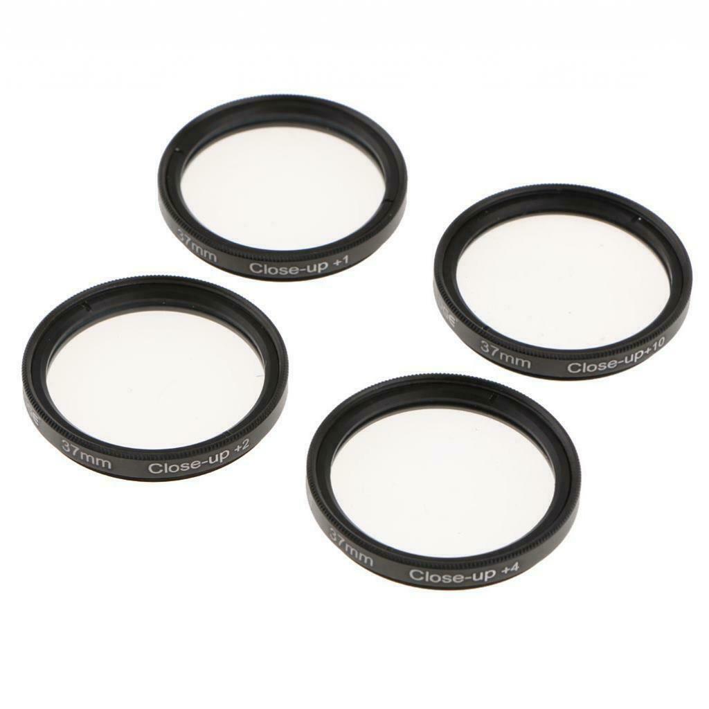 37mm Filtesr Kit +1 +2 +4 +10 Close-Up Macro Filter Set with Pouch for Olympus