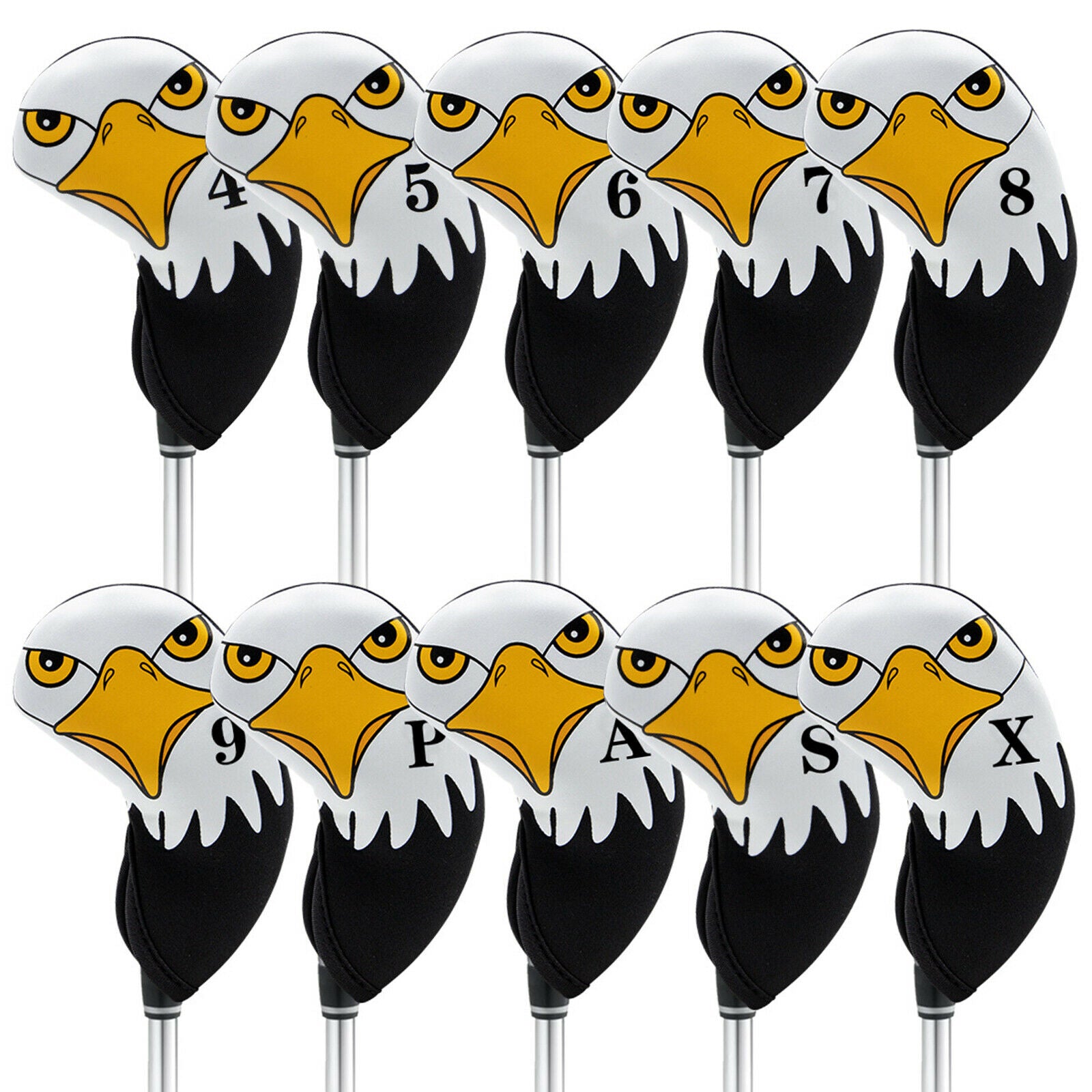 10x Waterproof Neoprene Golf Club Iron Head Cover Protection Headcover