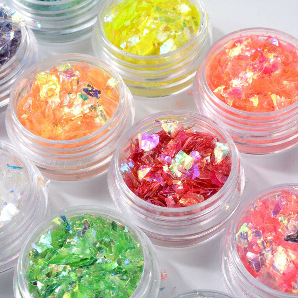 Starry Colorful Nail Art Stickers Tips Wraps Foil Transfer Adhesive Glitters DIY