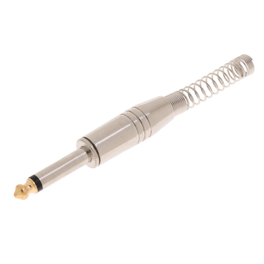 8pcs  6.35mm Guitar Amplifier Microphone Male Connector Plug