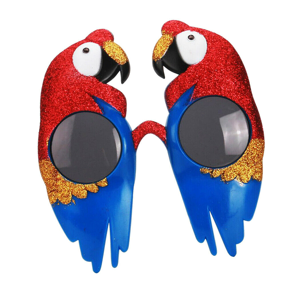 Red Blue Macaw Bird Sunglasses Glasses Night Party Fancy Dress Costume Prop