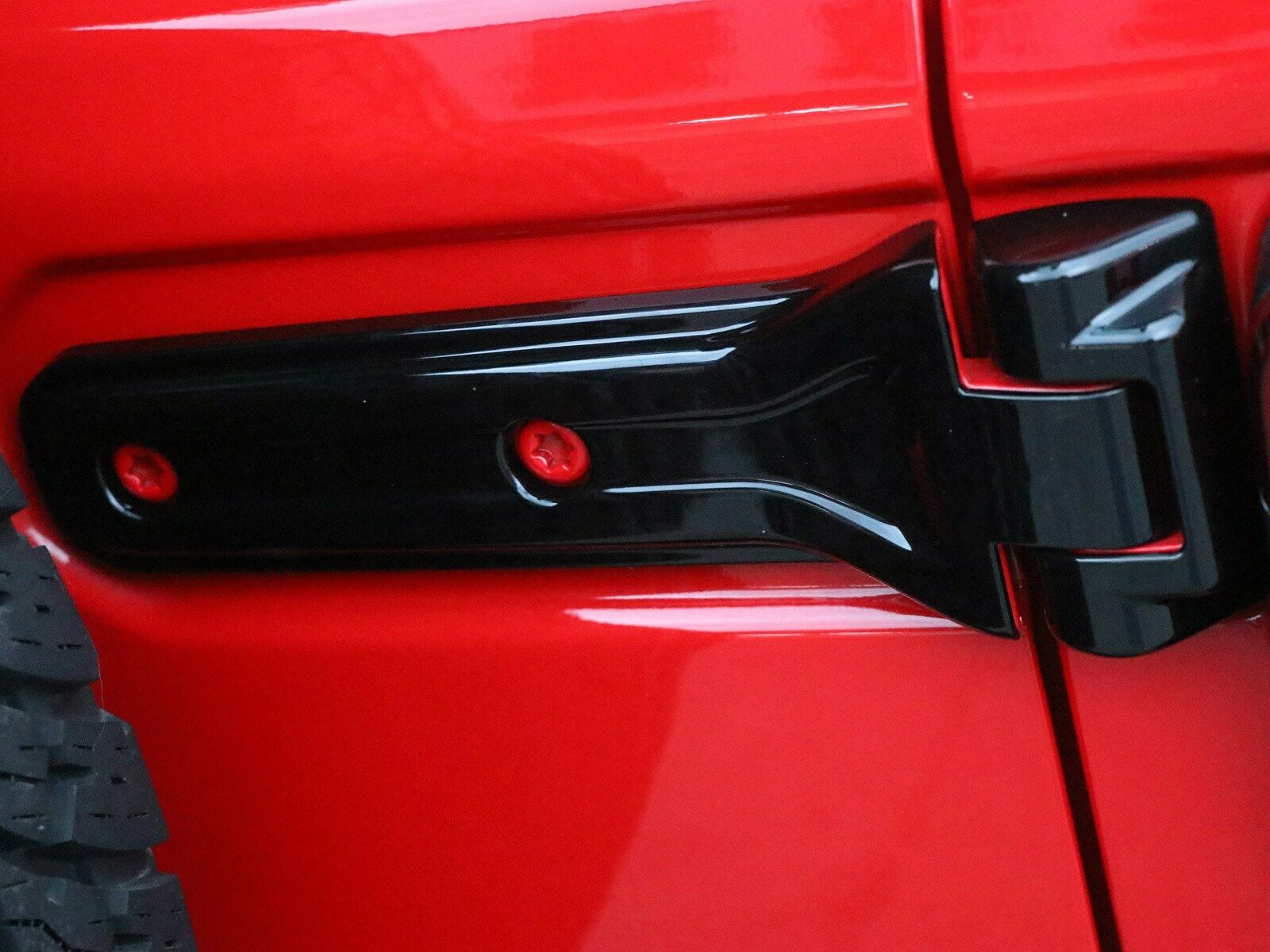 Black ABS Car Hood Engine Hinge Cover Trim For Wrangler JL 2018+ CN