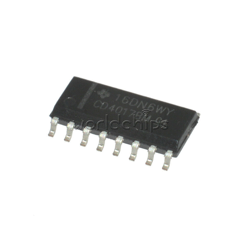 100PCS CD4017 4017 SMD COUNTERS DIVIDER SOP-16