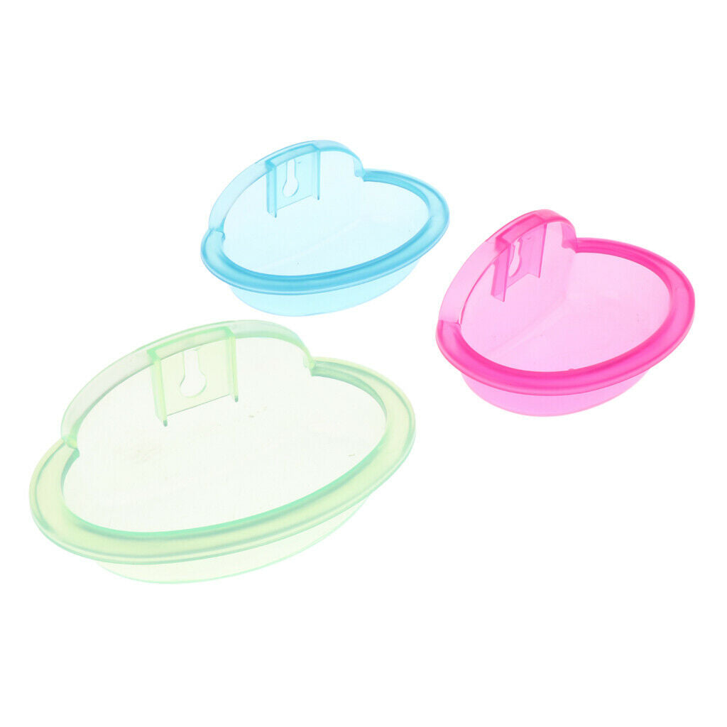 Hanging Dish Bowl Pet Hamster Corner Feeder Feeding Bowl Dish Random Color