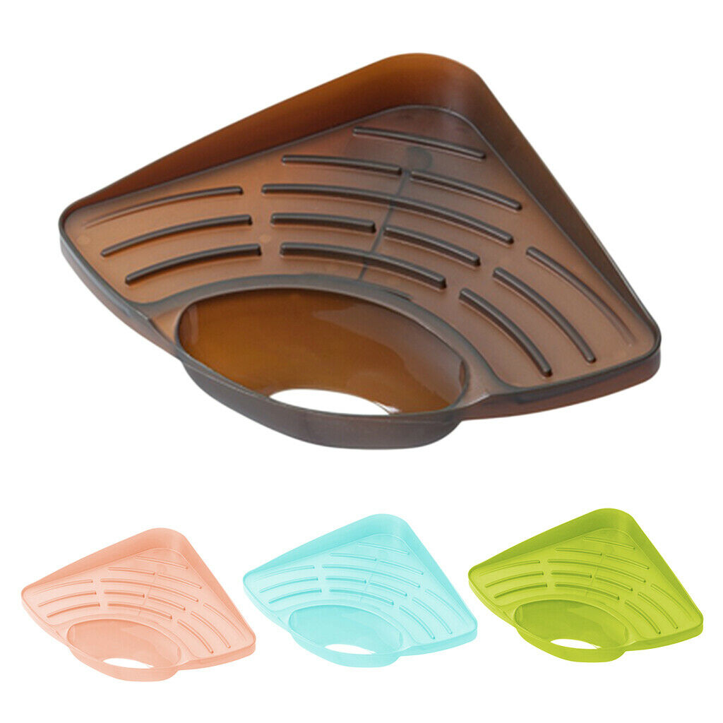 Kitchen Triangle Sink Storage Rack Shelf Green For Sponge Soap