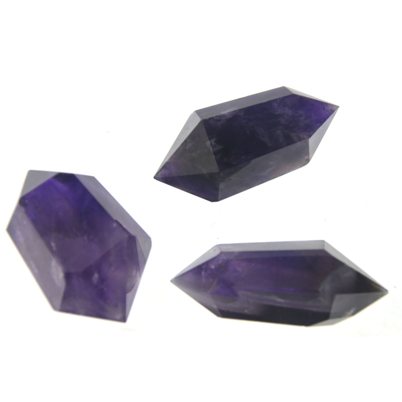 Natural Purple Amethyst Quartz Crystal Point Wand Obelisk Healing Tower 4-5cm