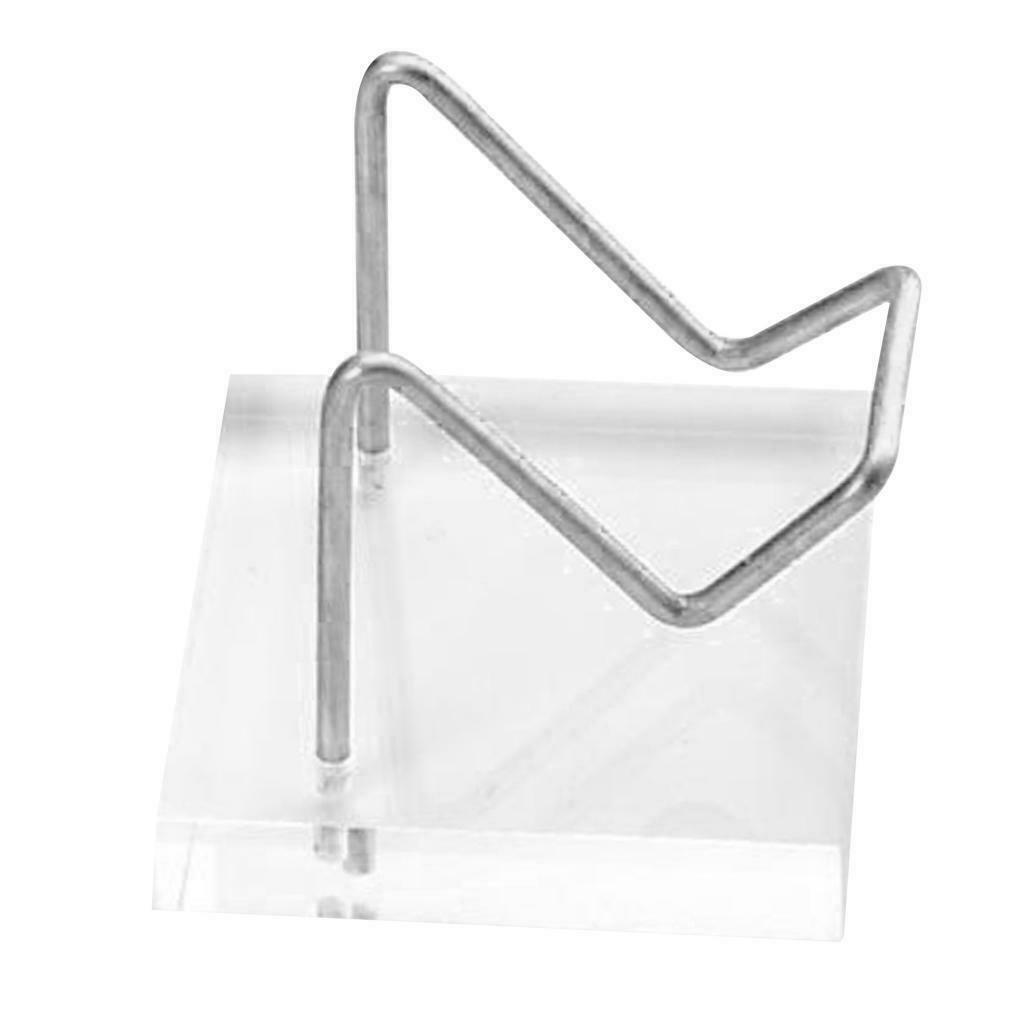1pc Clear Acrylic Display Stand Crystal Cluster Minerals Rock Holder