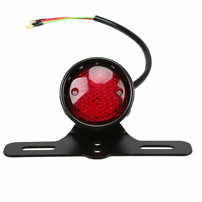 Rear Brake Integrated Tail Light License Plate Holder Bracket For Scooter ATV