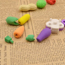 Cute Vegetables Shape Rubber Pencil Eraser Novelty Children Stationery Random 1X