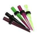 5 Pair Assorted Colors Taper with O ring Ear Stretching Kit Plug 5mm(4G)