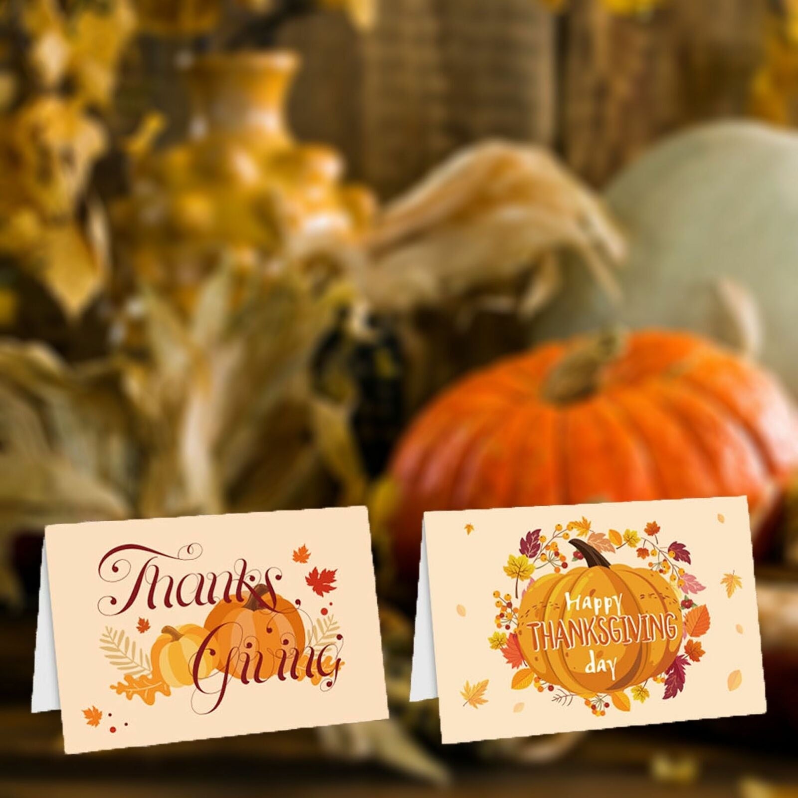 Envelopes Thanksgiving Greeting Cards Note Cards Thank You Greeting Cards Set