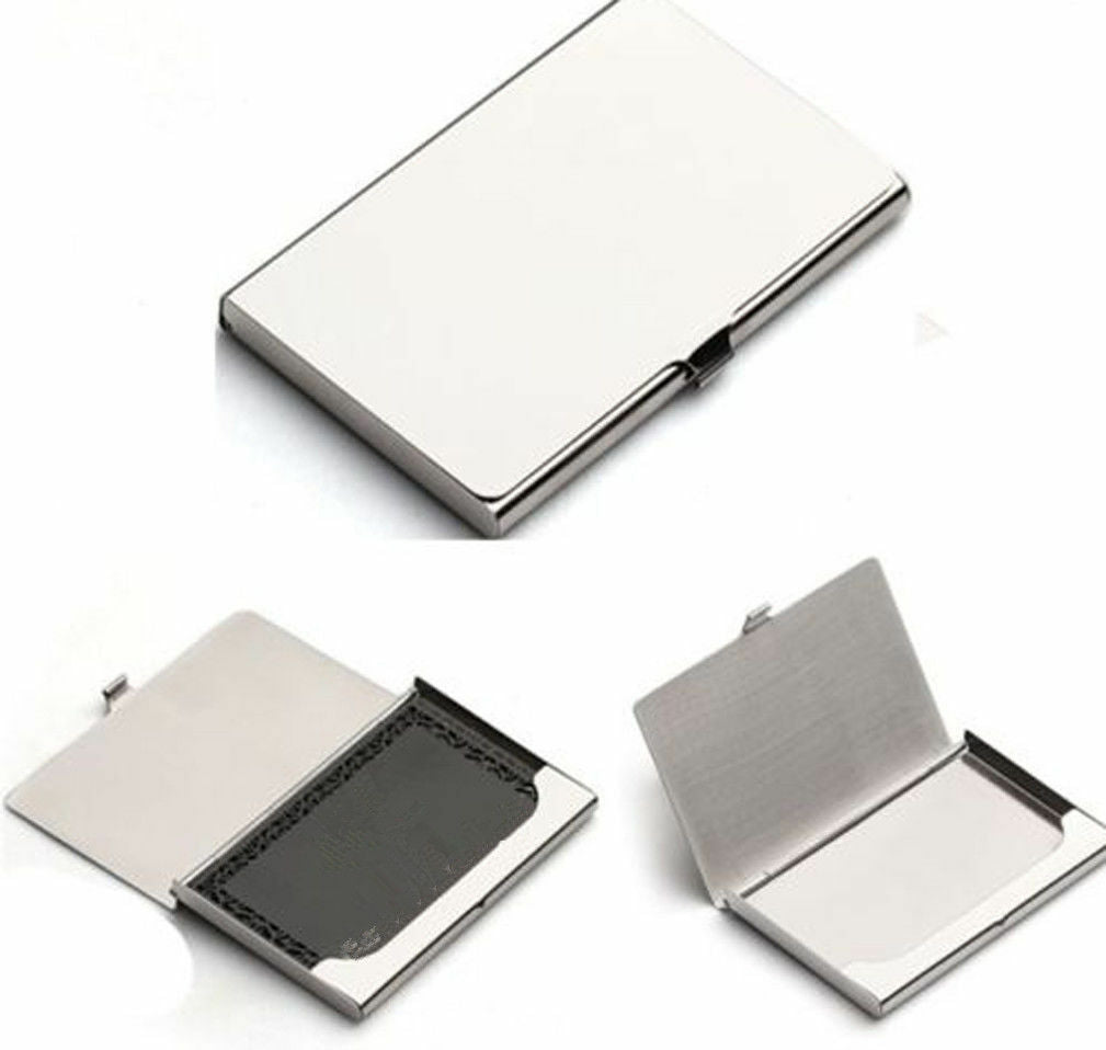 Metal Stainless Steel Pocket Business Name Credit ID Card Case Box Holder