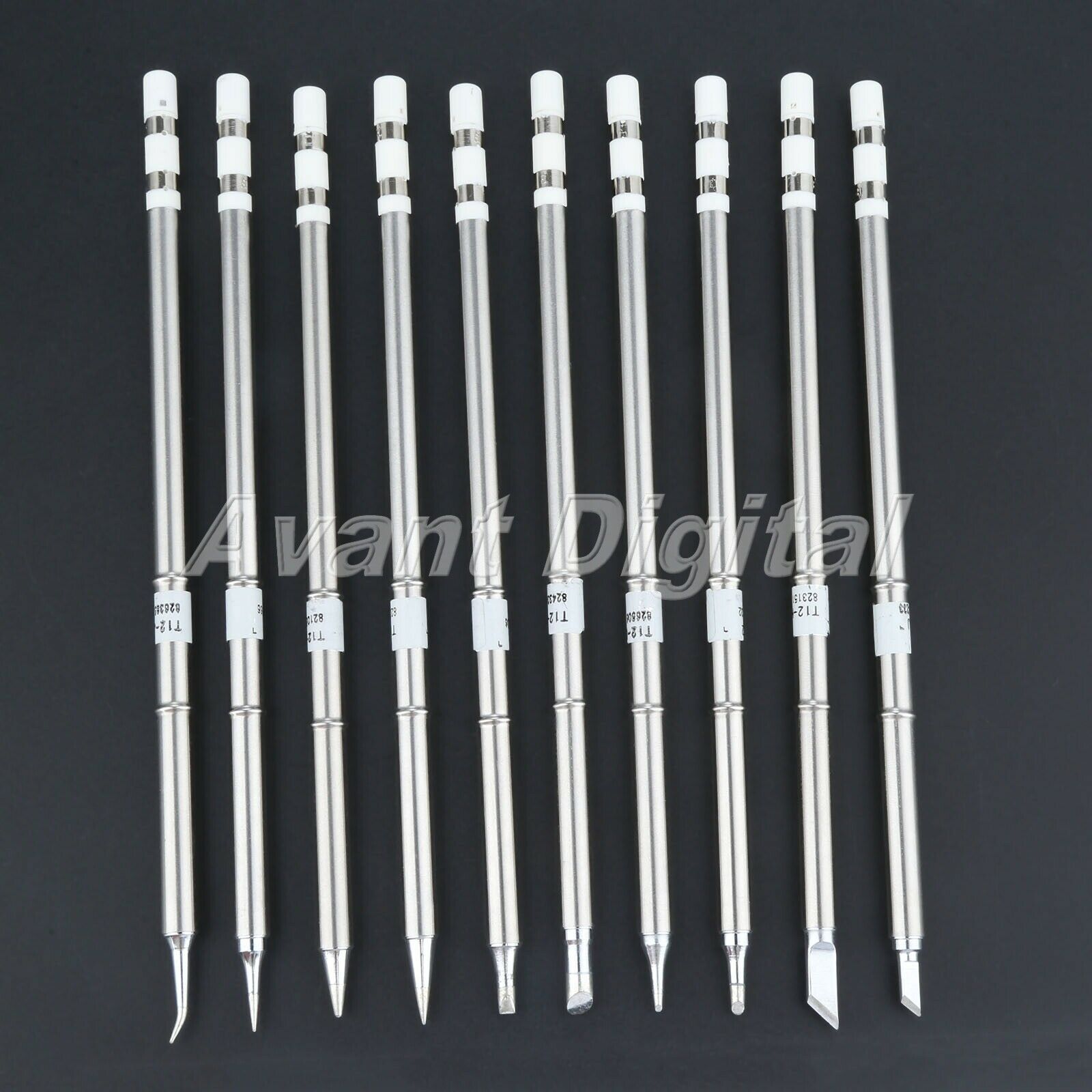 10pcs T12 Series Soldering Iron Tips T12-D24 BC2 C4 B2 KU ILS BL BC1 K JI02 NEW
