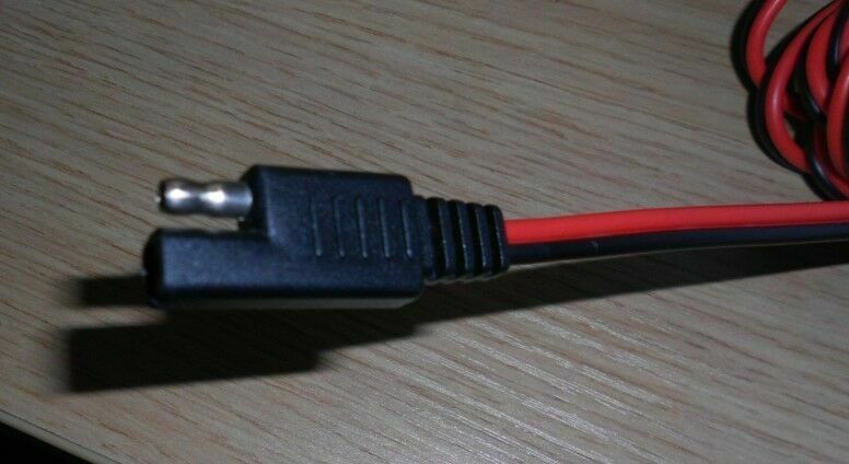10Pcs 2 Pin Red/Black 18 Gauge Quick Disconnect Wire Harness - SAE Connector New
