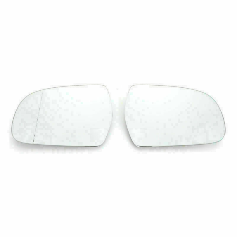 Door Mirror White Glass Heated Pair 8K0857535/6F Fit For Audi A4 B9 2013-2016 CN