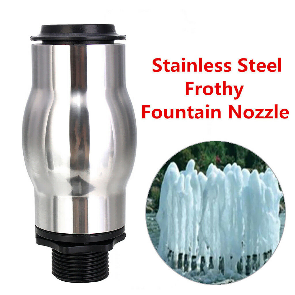 Lots 1 Stainless Steel Fountain Nozzle DN25 60-180Kpa Bubble Nozzle 16cm