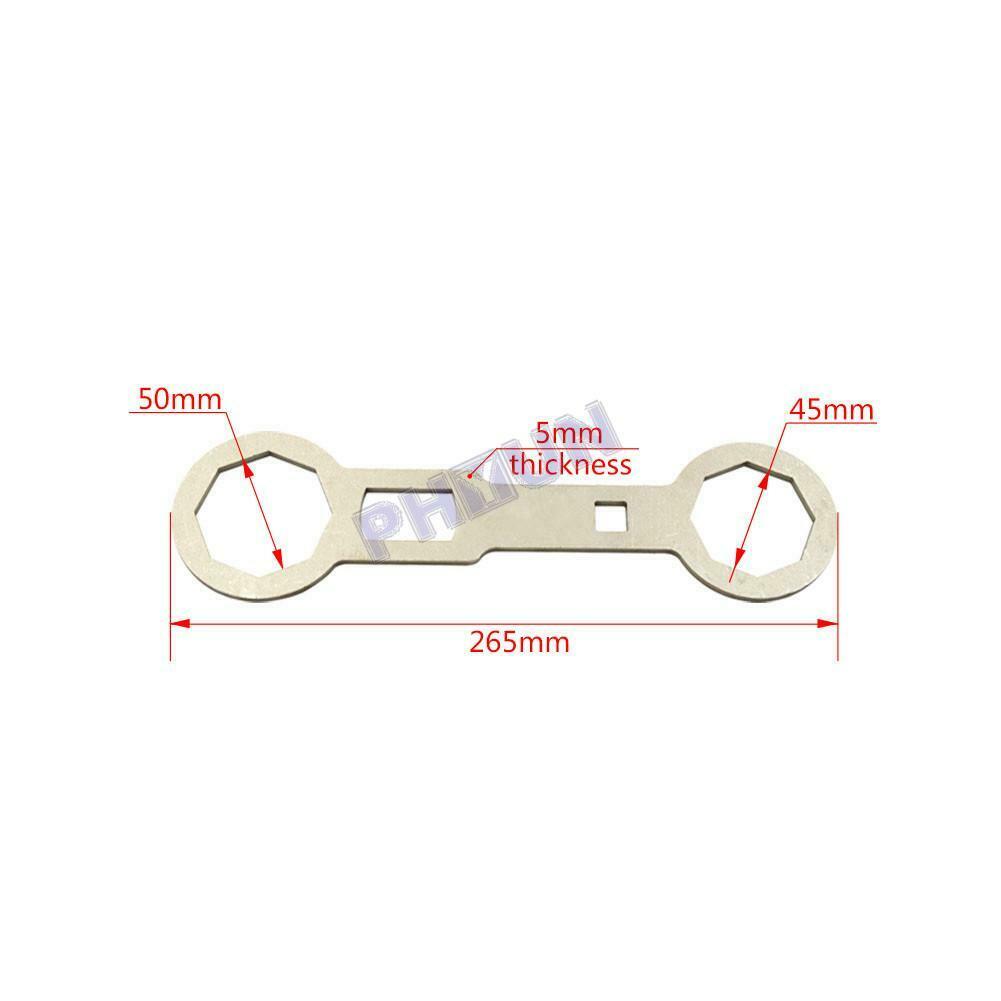 Motorcycle Dirtbike Fork Cap Wrench Front Shock Absorber Remove Tool 46mm / 50mm