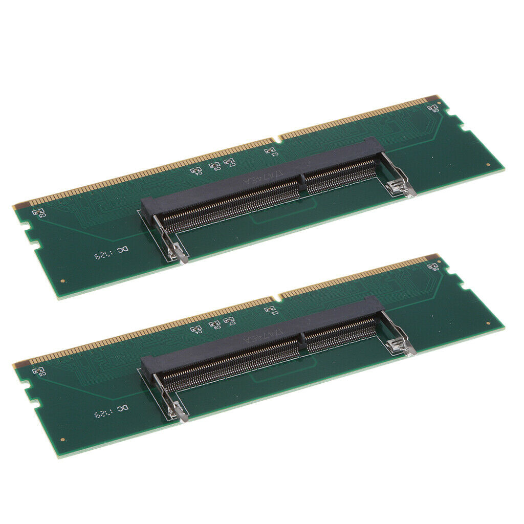 2Pcs DDR3 Laptop to Desktop Memory RAM Connector Adapter Memory