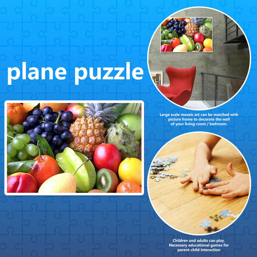 1000pcs DIY Jigsaw Paper Puzzle Pile of Fruits Educational Toys Room Decor @