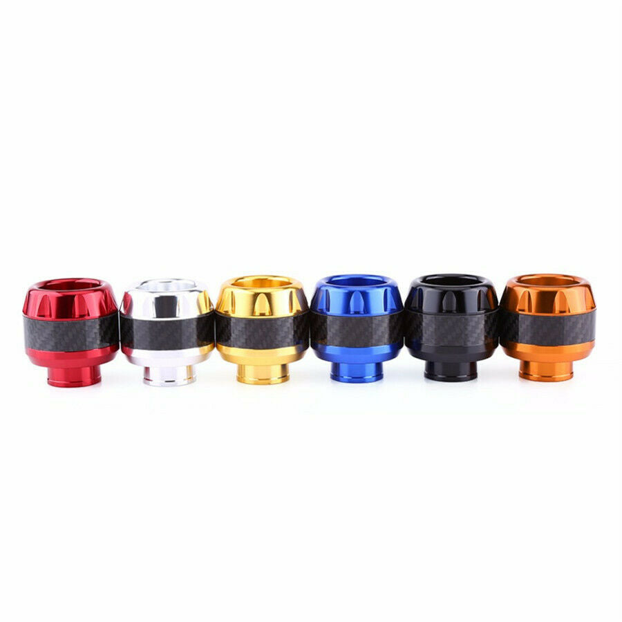 1 Pcs CNC Black& Carbon Fiber Motorcycle Front Fork Frame Slider Falling Protect